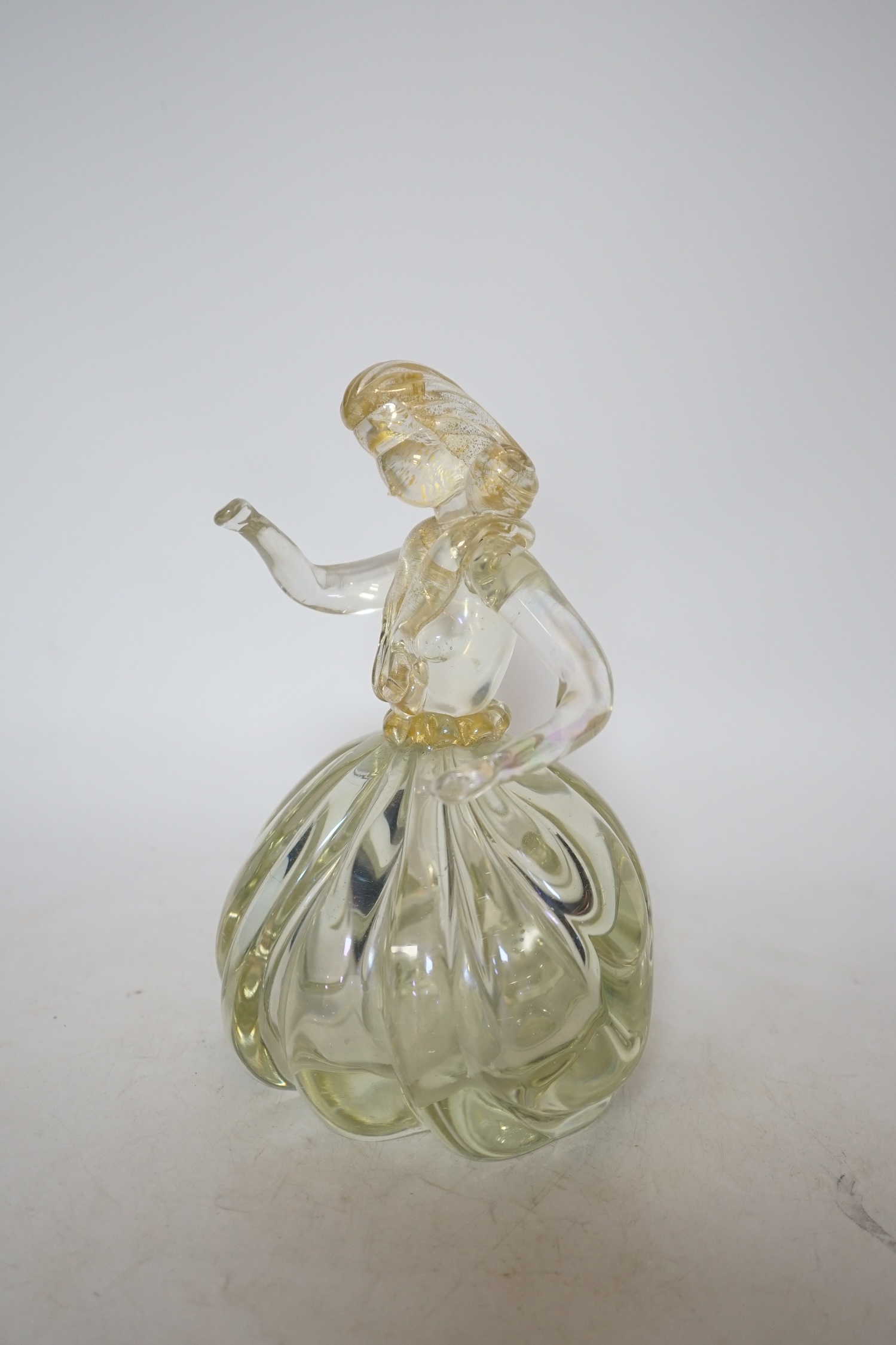 A Barovier Murano glass dancer, 20cm high. Condition - good